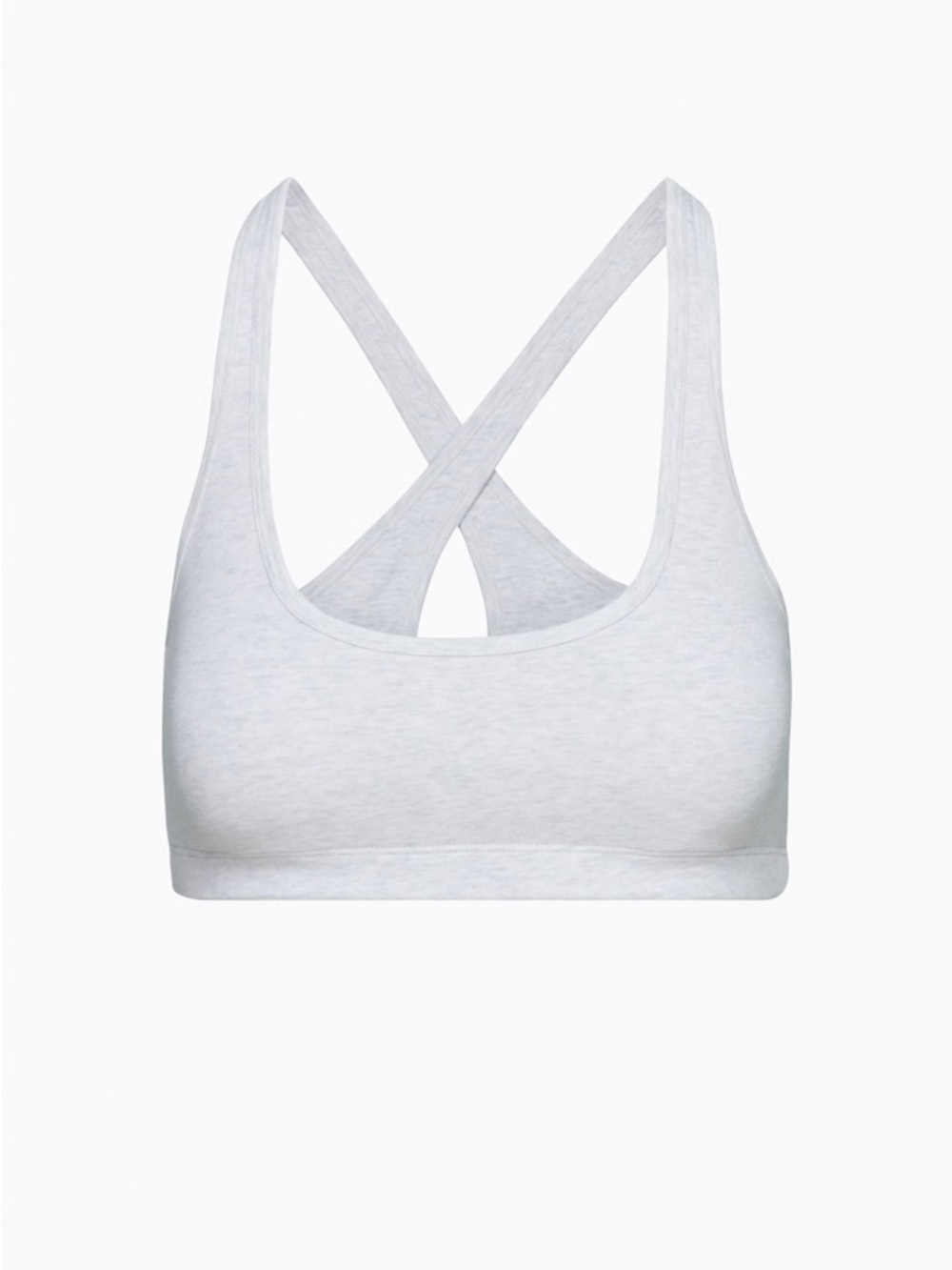 ✩ 2/$25 ✩ Aritzia TNA Heather Cloud White Chill Rise Bra Top, Size XS